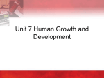 Unit 7 - Human Growth and Development