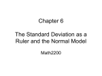 Chapter 6 The Standard Deviation as a Ruler and the Normal Model