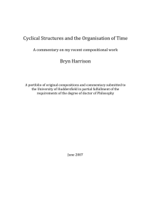 Cyclical Structures and the Organisation of Time Bryn Harrison