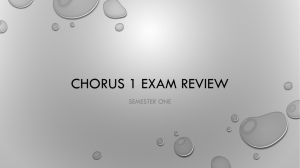 Chorus 1 Exam Review