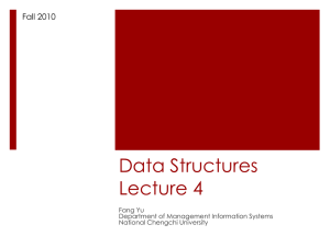 Data Structures Lecture 1