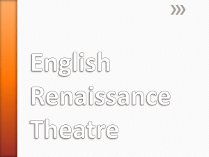 English Renaissance Theatre