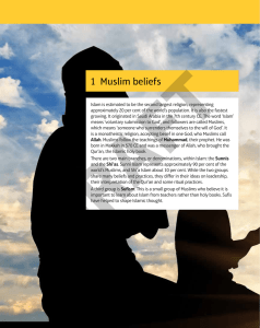 1 Muslim beliefs 1 Muslim beliefs