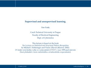 Supervised and unsupervised learning.