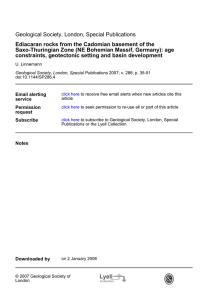 constraints, geotectonic setting and basin development Saxo