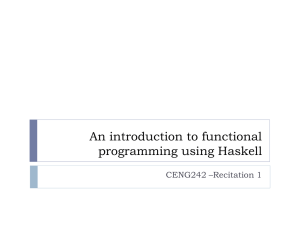 An introduction to functional programming using Haskell
