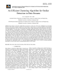 An Efficient Clustering Algorithm for Outlier Detection in Data Streams