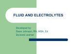 fluid and electrolytes - Career Educational Pathways