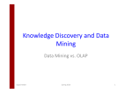 DataMining vs OLAP