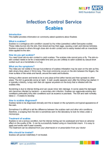 Infection Control Service Scabies