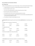 Circular Motion Review