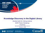 Knowledge Discovery in the Digital Library