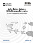 Analog Devices Welcomes Hittite Microwave