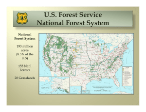 US Forest Service National Forest System