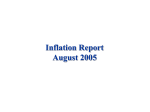 Inflation Report August 2005