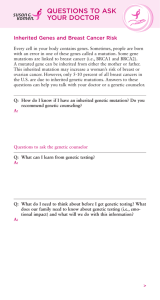 Questions to Ask Your Doctor: Genes and Inherited Breast Cancer