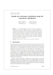 Sample size and power calculations using the noncentral t