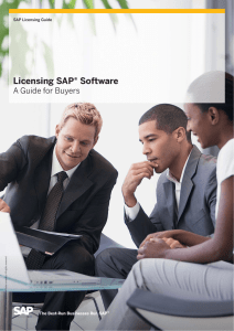 Licensing SAP Software - A Guide for Buyers