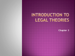 Introduction to Legal Theories