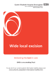 Wide local excision - University Hospital Birmingham