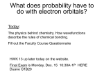 do with electron orbitals?