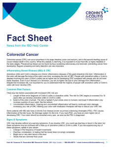 Colorectal Cancer - Crohn`s and Colitis Foundation of America