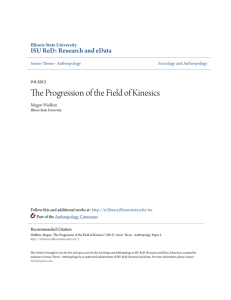 The Progression of the Field of Kinesics