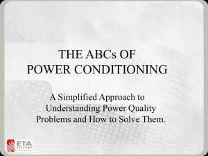 Presentation - ABCs of Power Conditioning (06