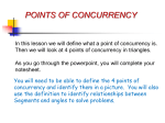point of concurrency.
