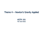 Newton`s Gravity Applied (PowerPoint)