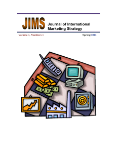 Journal of International Marketing Strategy