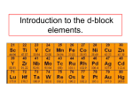 Chemistry445lecture15Thed-blockElements