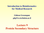 Lecture 9 Protein Secondary Structure