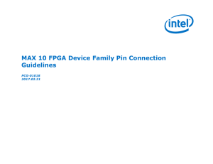 MAX 10 FPGA Device Family Pin Connection Guidelines