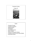 Chapter 55 Population Ecology