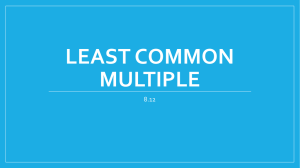 Least common multiple