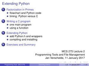 Extending Python
