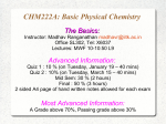 CHM222A: Basic Physical Chemistry