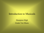 Introduction to Musicals