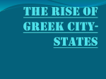 The Rise of Greek City