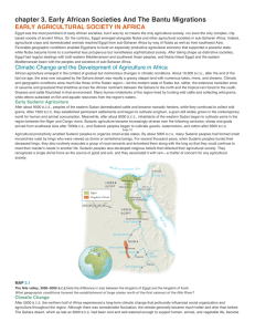 chapter 3. Early African Societies And The Bantu Migrations