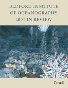BEDFORD INSTITUTE OF OCEANOGRAPHY 2001 IN REVIEW