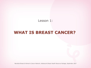Lesson 1: What is Breast Cancer