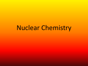 Nuclear Chemistry - Northwest ISD Moodle