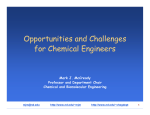 Opportunities and Challenges for Chemical Engineers
