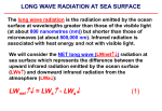 long wave radiation at sea surface