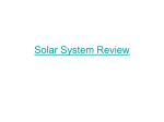 Solar System Review inner and outer 2015