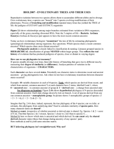 biol2007 - evolutionary trees and their uses