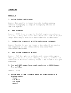 ANSWERS Chapter 1 1. Define digital radiography. Answer: Term