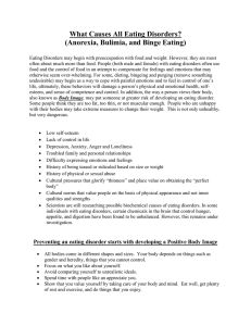 Eating Disorders Study Guide